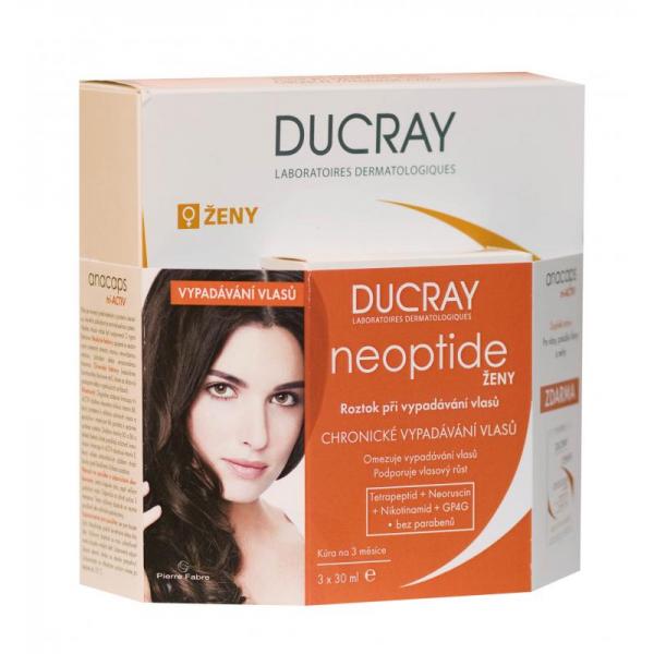 Ducray Neoptide pre ženy 3x30ml + Anacaps 30ks