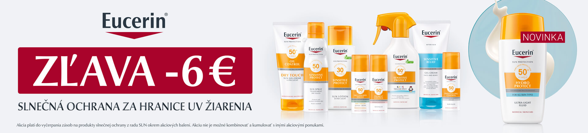 Zľava 6 € na Eucerin Sun