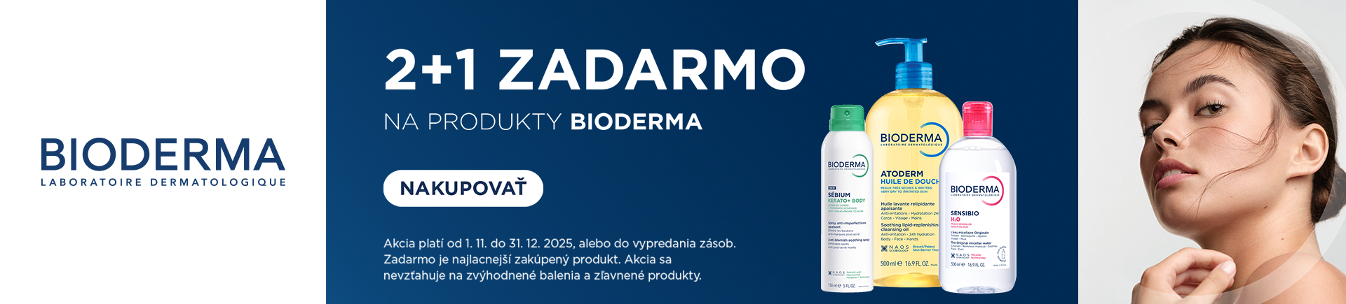 Bioderma 2+1 ZADARMO