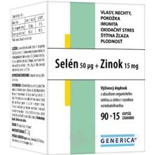 GENERICA Selén 50 μg + Zinok 15 mg