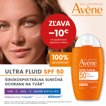 Zľava 10 € na solárnu radu Avene