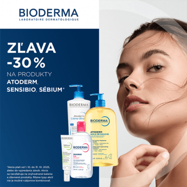Zľava -30% na produkty Atoderm, Sensibio, Sébium