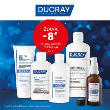 Zľava 8 € na všetky prípravky DUCRAY nad 28 €