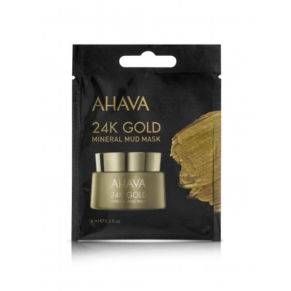 AHAVA Liftingová bahenná maska s 24K Zlatom Obsah: 6ml