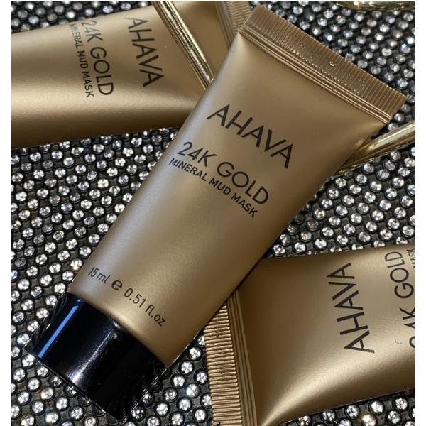 AHAVA Liftingová bahenná maska s 24K Zlatom Obsah: 15ml