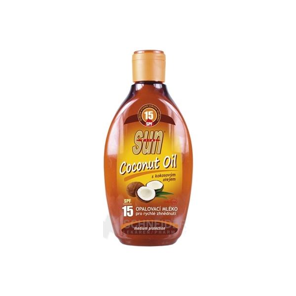 SUN COCONUT OIL opaľovacie MLIEKO SPF 15