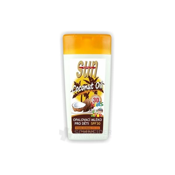 SUN COCONUT OIL opaľovacie MLIEKO KIDS SPF 30