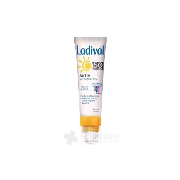 Ladival AKTIV na tvár a pery SPF 50+ (2 v 1)