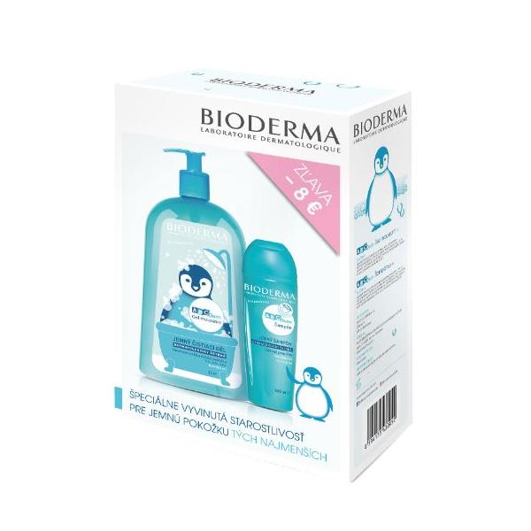 Bioderma ABCDerm gel moussant 1l + Šampón 200ml