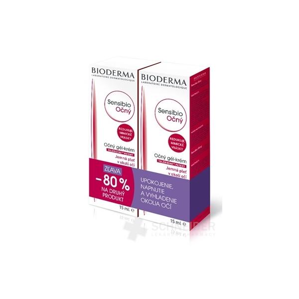 BIODERMA Sensibio Očný gél-krém (1+1)
