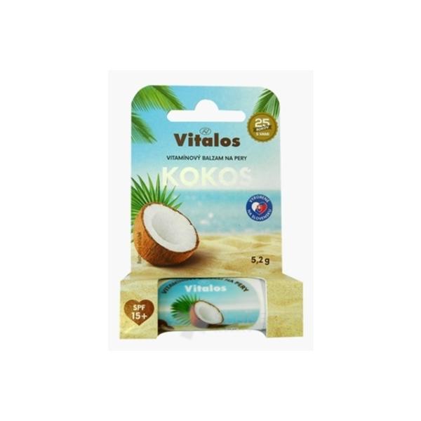 VITALOS Balzam na pery kokos SPF15