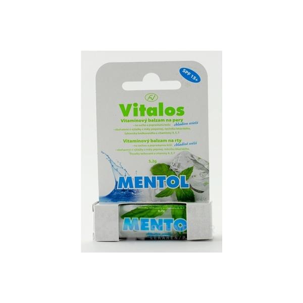 VITALOS Balzam na pery mentol SPF 15