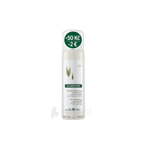 KLORANE SHAMPOOING SEC au Lait d'Avoine (zľava)