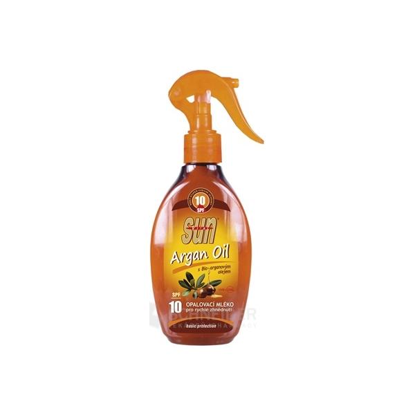 SUN ARGAN OIL opaľovacie MLIEKO SPF 10