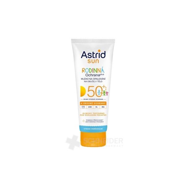 ASTRID SUN Rodinné mlieko na opaľovanie OF 50+