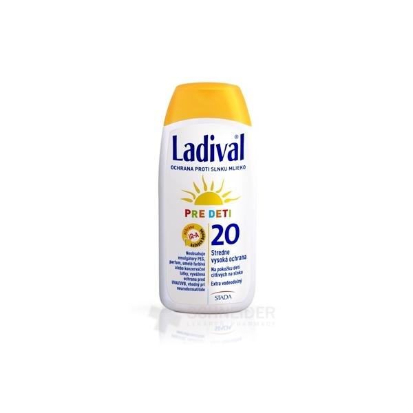 Ladival PRE DETI SPF 20 mlieko
