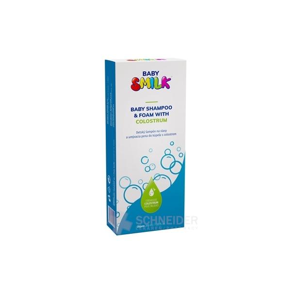 BABYSMILK SHAMPOO AND BATH FOAM WITH COLOSTRUM
