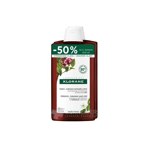 KLORANE SHAMPOOING À LA QUININE & EDELWEISS (DUO)