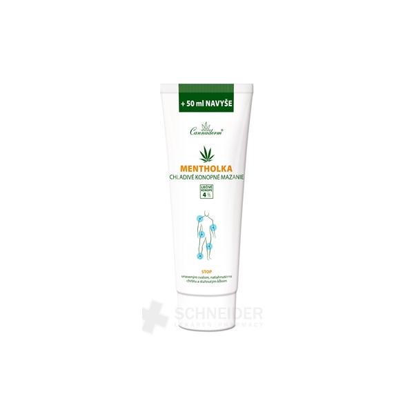 Cannaderm Mentholka - chladivé konopné mazanie 250 ml