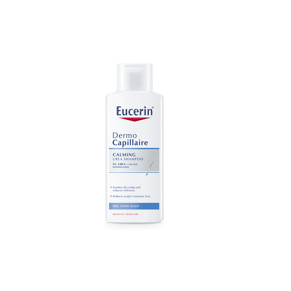 Eucerin Dermocapillaire šampón na vlasy 5% urea pre suchú pokožku 250ml
