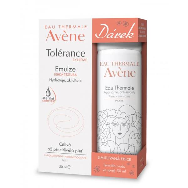 Avene Tolerance extreme emulzia 50ml + termálna voda v spreji 50ml