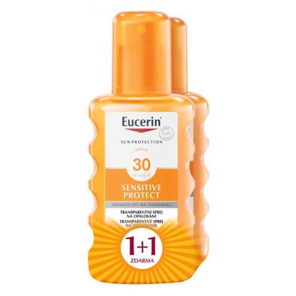 Eucerin Sensitive Protect Transparentný sprej SPF 30 2x200ml