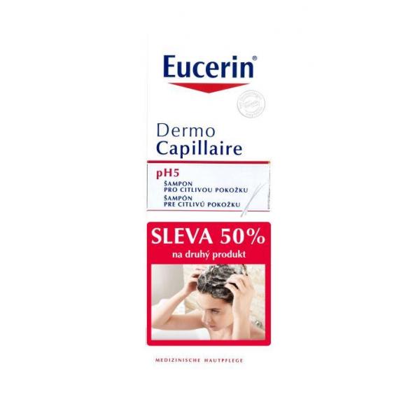 Eucerin Dermocapillaire pH5 šampón na vlasy pre citlivú pokožku 2x250ml
