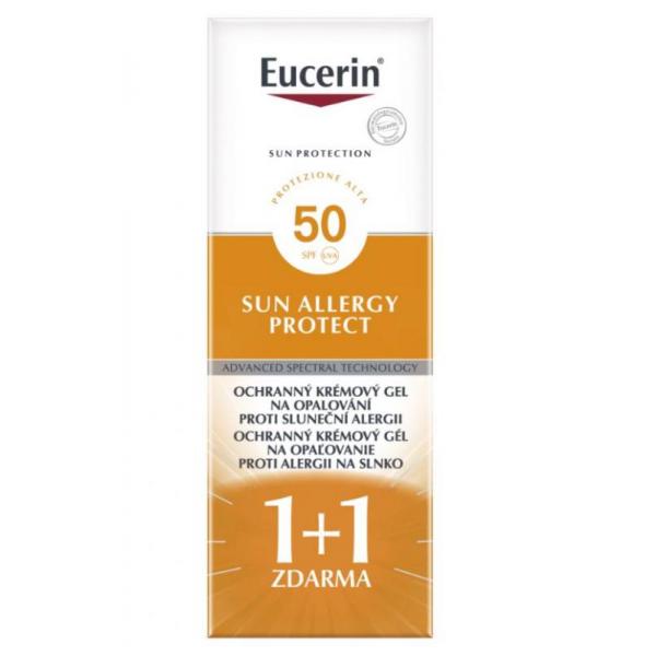 Eucerin Ochranný krémový gél na opaľovanie proti slnečnej alergii SPF 50 2x150ml