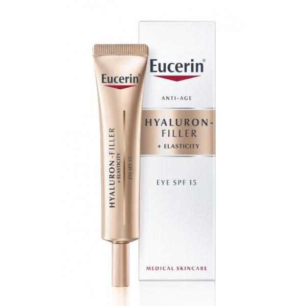 Eucerin Hyaluron-Filler + Elasticity Očný krém SPF 15 15ml