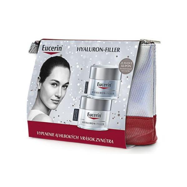 Eucerin Hyaluron-Filler denný krém na suchú pleť 50ml + nočný krém proti vráskam 50ml