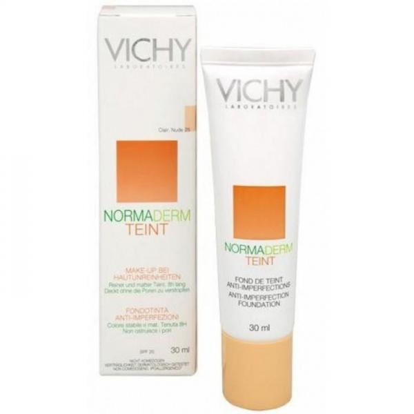Vichy Normaderm Teint make-up pre mastnú, zmiešanú a problematickú pleť, č. 25